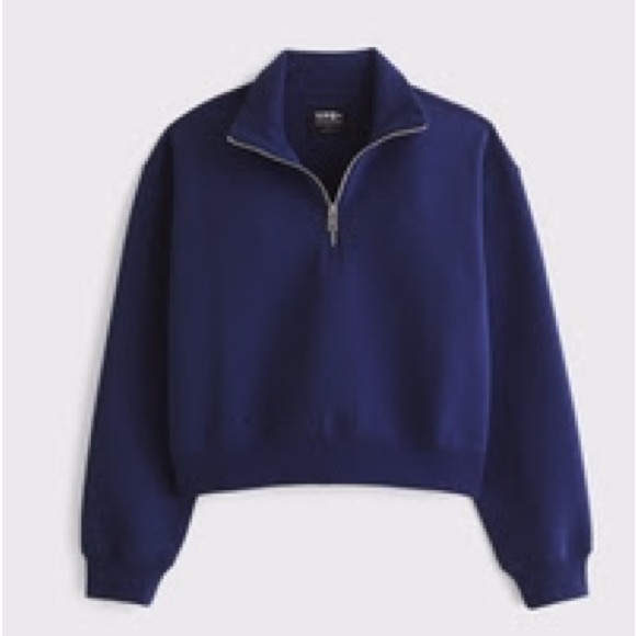 YPB Tops - Abercrombie & Fitch YPB neoKNIT MAX Half-Zip - Navy